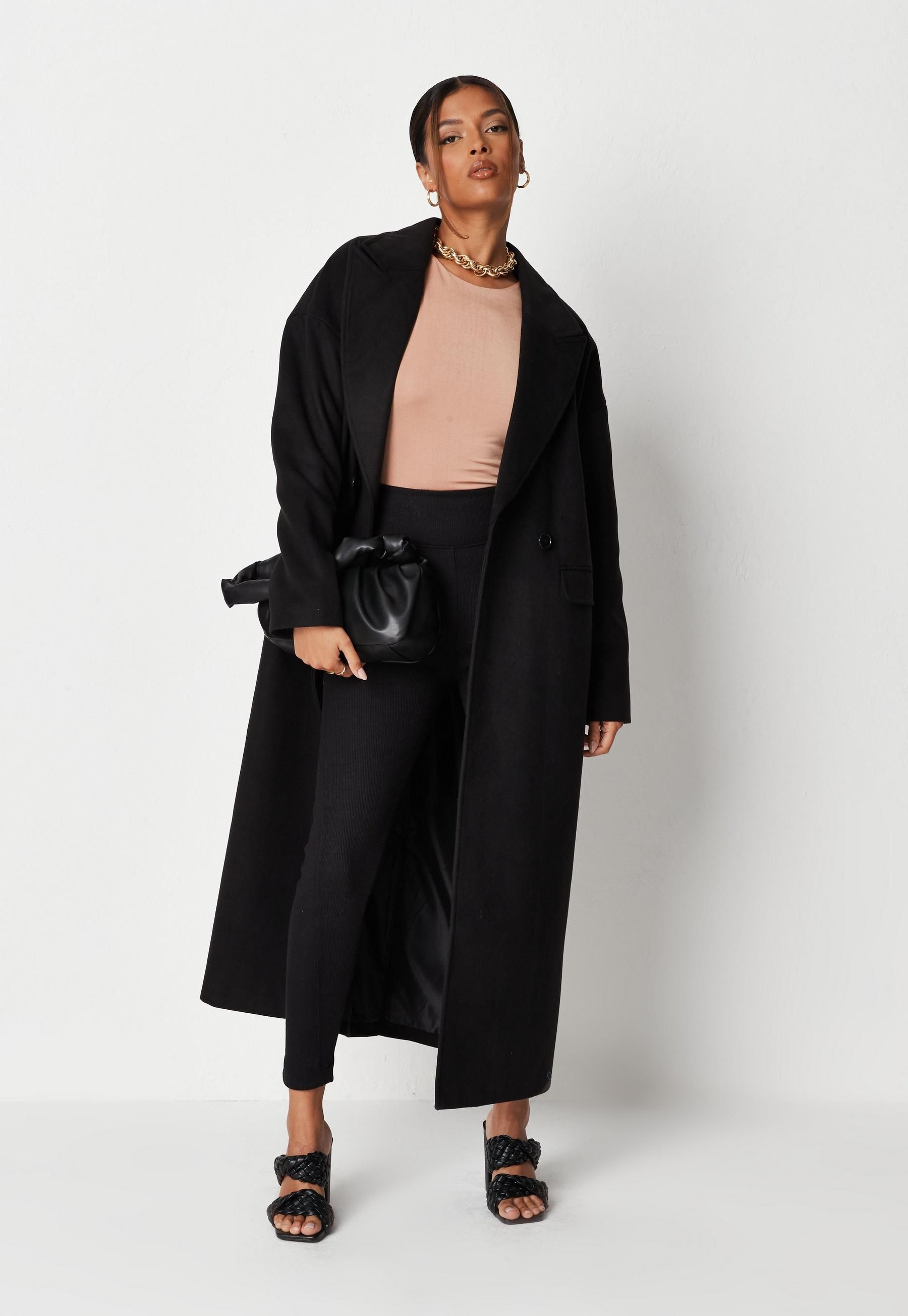 Black Oversized Formal Coat | Missguided (UK & IE)