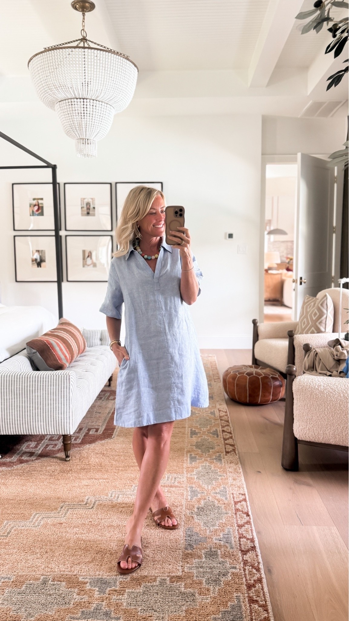 The sweetest linen dress for summer! Dress: small (could do an xs)

#LTKootd #LTKgrwm #LTKOver40