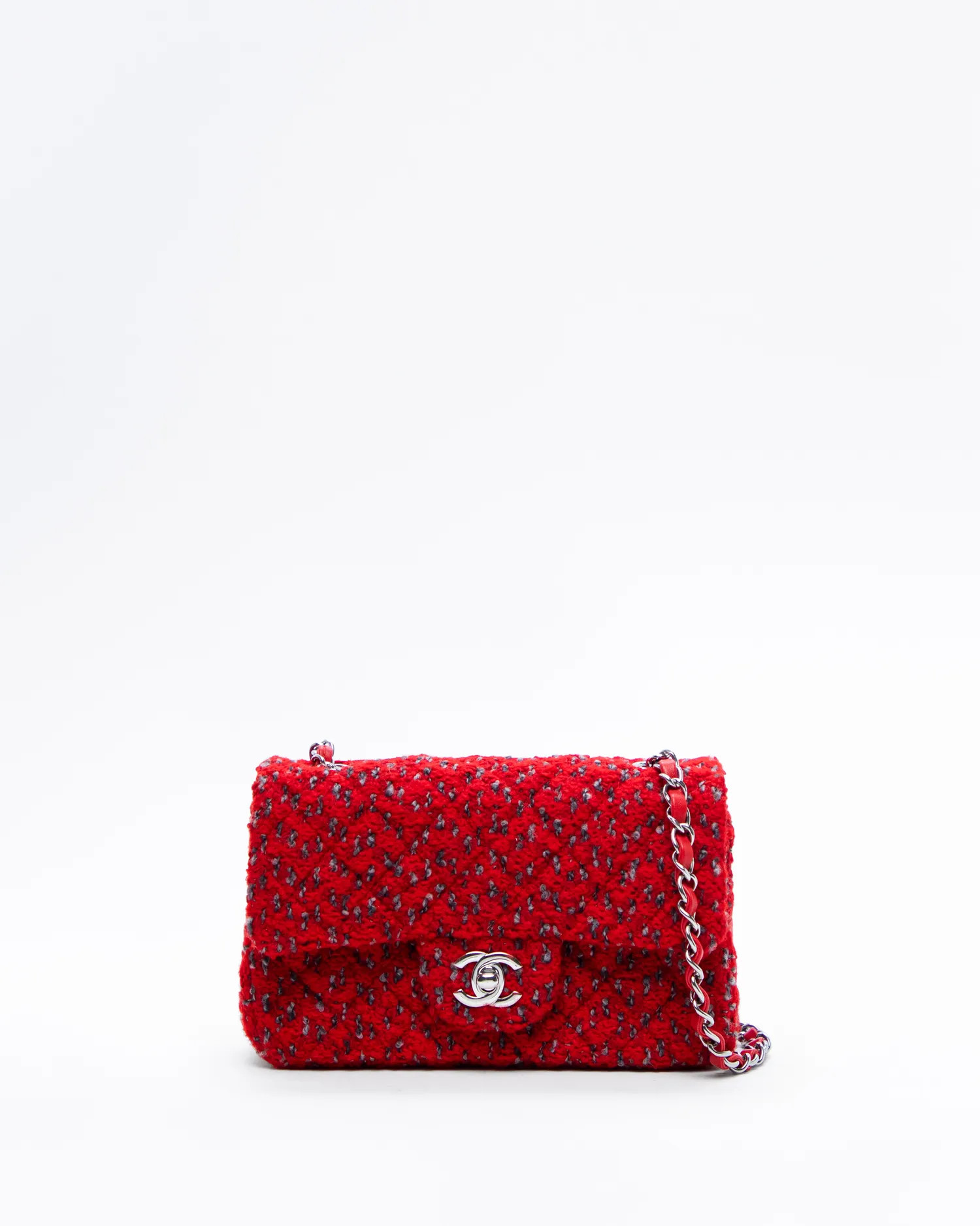 Tweed Mini Classic Flap Bag | Vivrelle