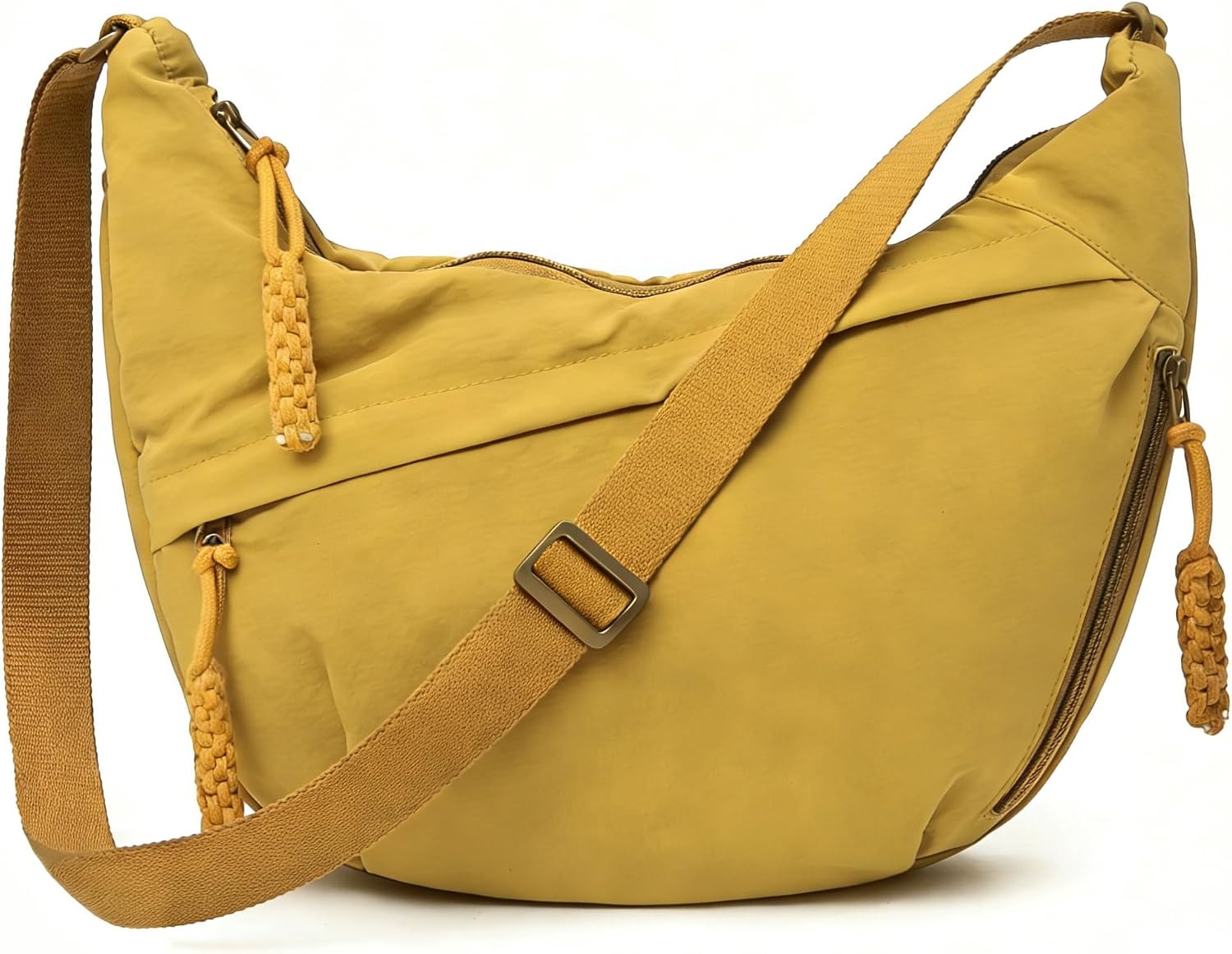 Crescent Crossbody Bags for Women, Casual Shoulder Half Moon Bag, Large Capacity Dumpling Purse Bag for Outdoor Travel | Amazon (US)