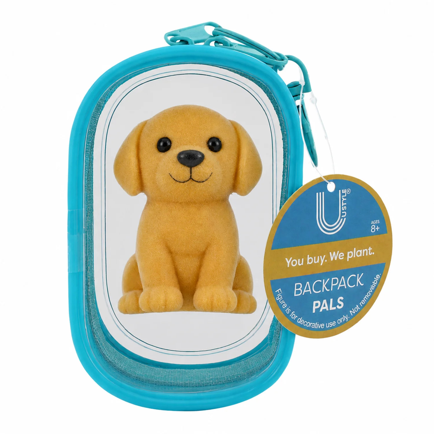 U Style Flocked Figure Trinket Pouch Keychain, Puppy, Blue Case | Walmart (US)