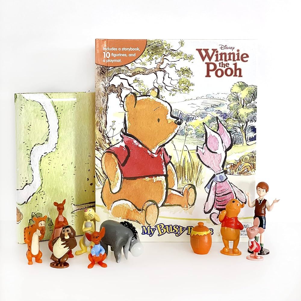 Phidal - Disney Winnie the Pooh Classic My Busy Books - 10 Figurines and a Playmat | Amazon (US)