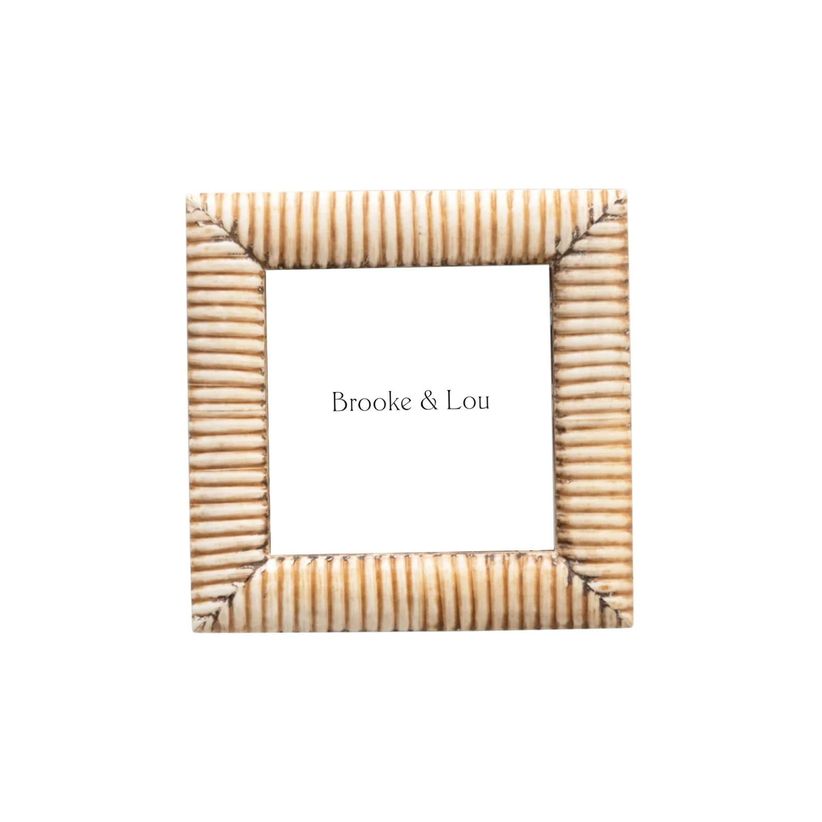 Carved Bone Picture Frame | Brooke & Lou | Brooke and Lou