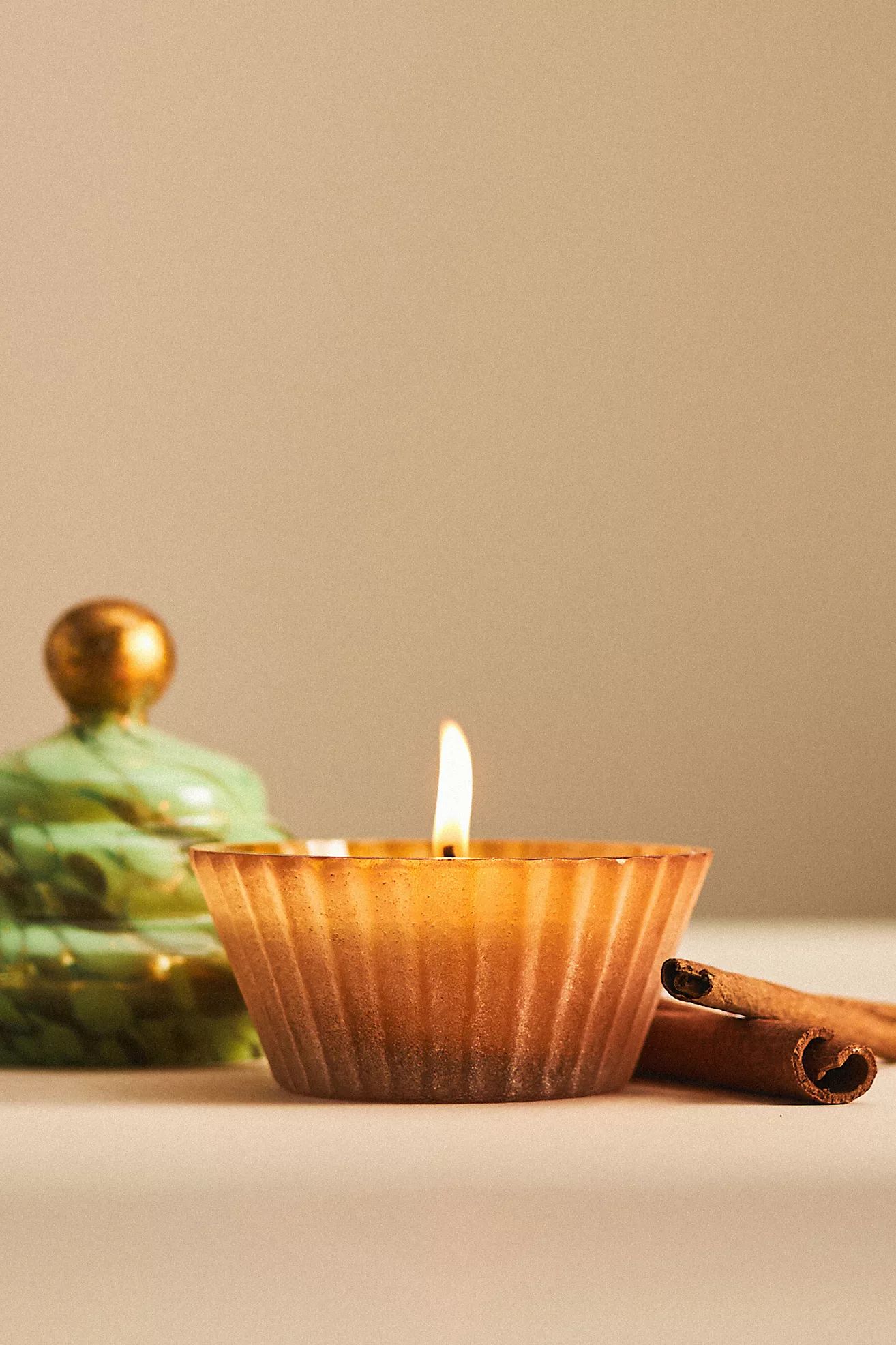 Cupcake Gourmand Ginger Cookie Glass Candle | Anthropologie (US)