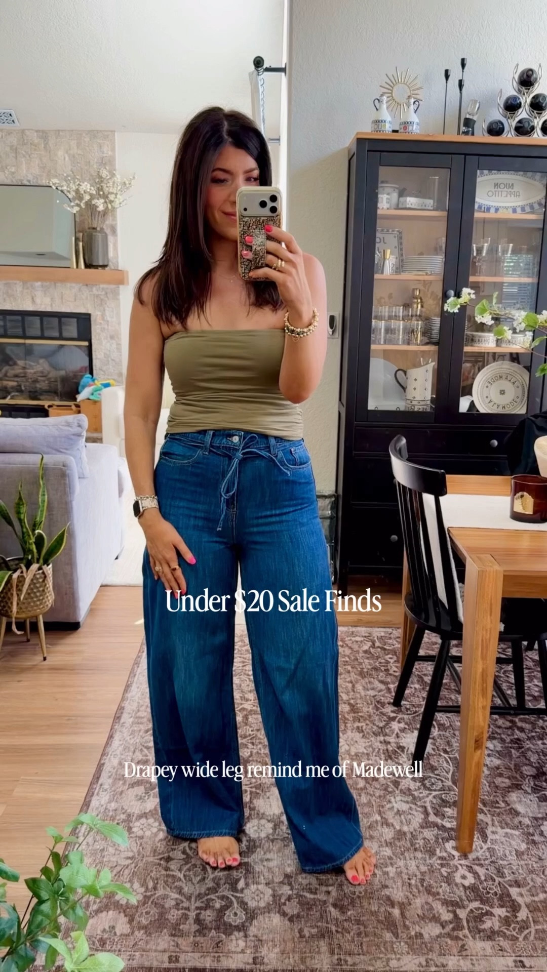 Old navy sale finds
In order
Tube top-medium tall, draped jeans 8
Polka dot top- medium, wide leg jeans 8
Linen skort-medium
Red tube top-medium, red skirt- medium
Green dress- small tall


#LTKMidsize #LTKOver40 #LTKSaleAlert