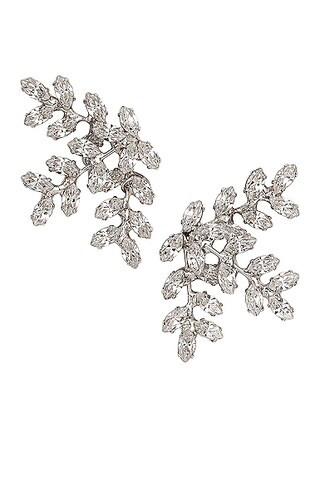 Jennifer Behr Viniette Earrings in Metallic Silver | FWRD 