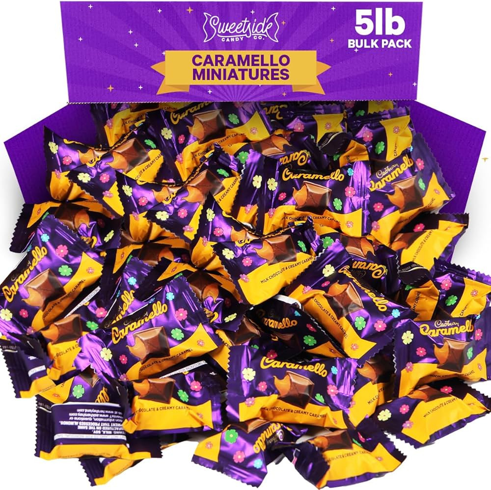 Caramello Milk Chocolate and Creamy Caramel Miniatures Candy Bars for Sweet Craving Indulgence - ... | Amazon (US)