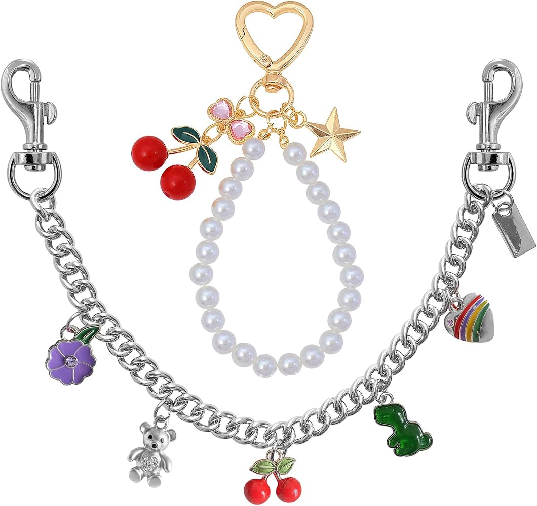 Bag Charms Purse Extender Chain, Elegant Gold Purse Charms for Women | Amazon (US)