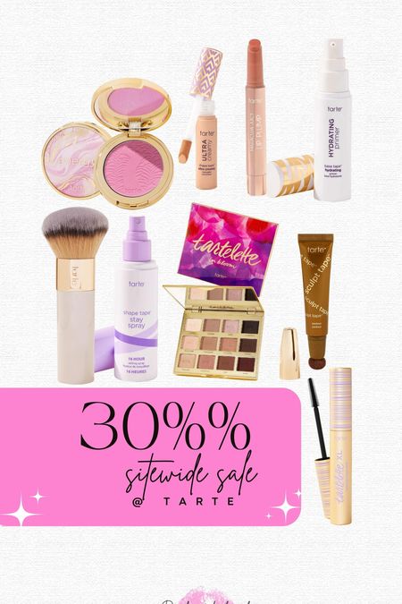 Major sale at Tarte!! Here are some of my favs and some highly suggested products! Code FAM30 plus free shipping 🩷