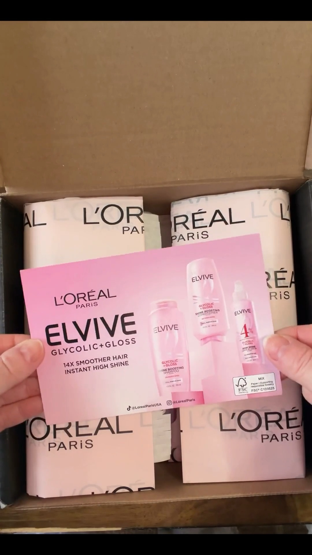 PR box opening. Major hair goodies. Beauty hair care. @lorealparis. Shine boosting, shampoo and conditioner Glycolic gloss ￼

#LTKselfcare #LTKBeauty #LTKvlog