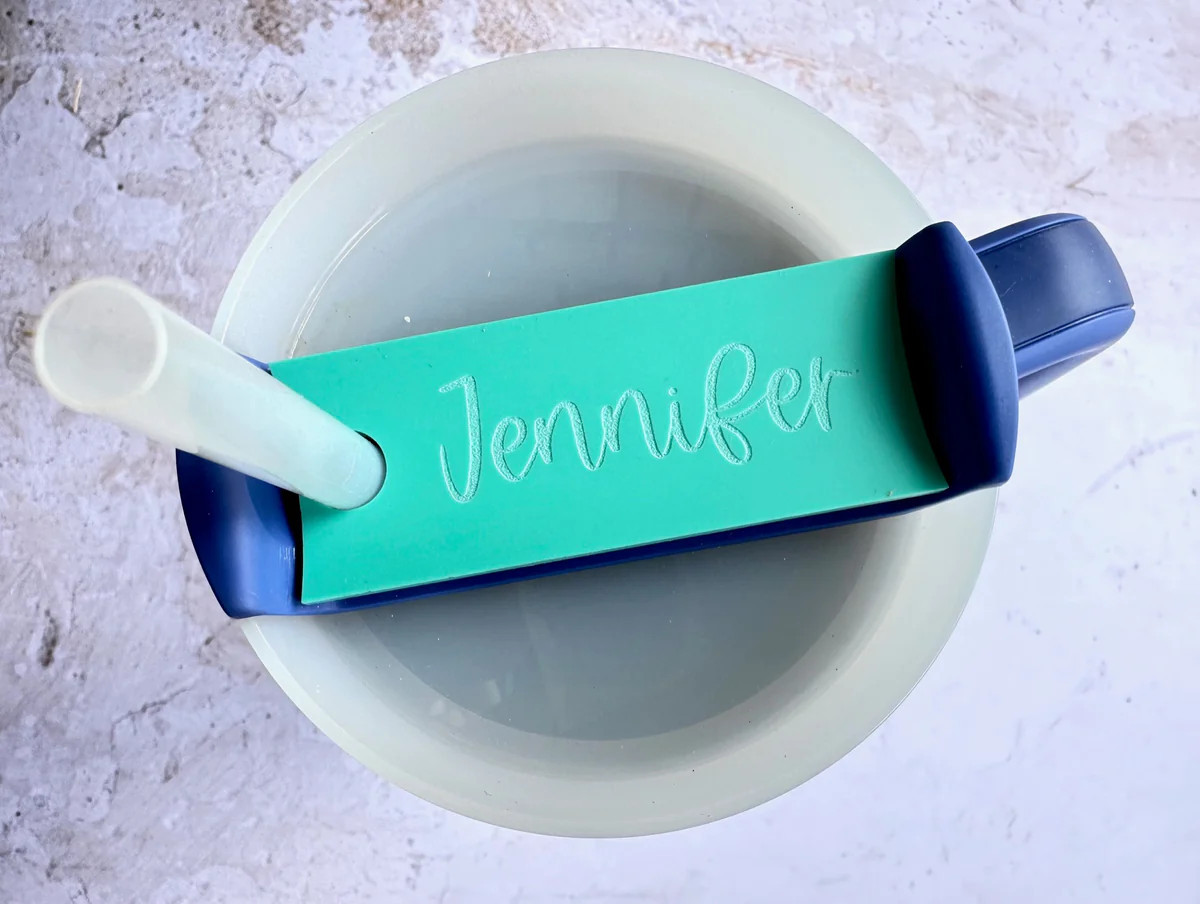 40oz/30oz Tumbler Personalized Name Tag Personalized name tag for tumbler lid | Simingo