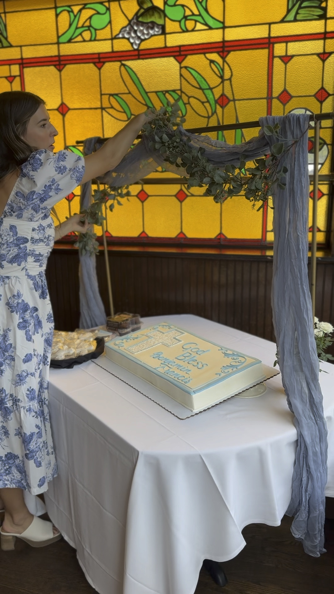 elegant table arch for a baptism, but perfect for any event!

#LTKWedding #LTKParties #LTKHome