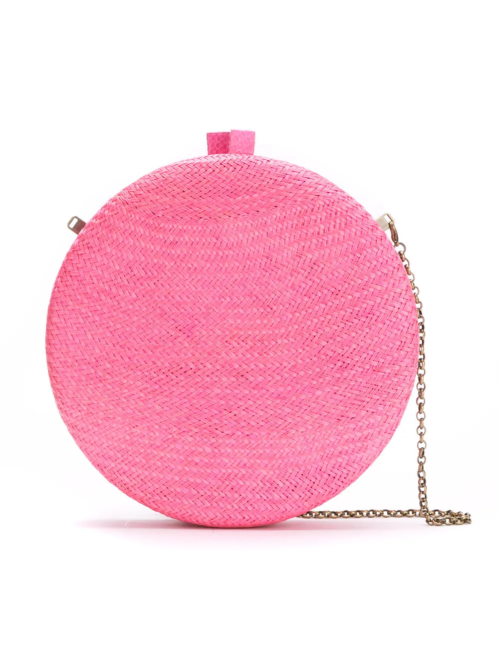 Serpui straw clutch - Pink | FarFetch Global