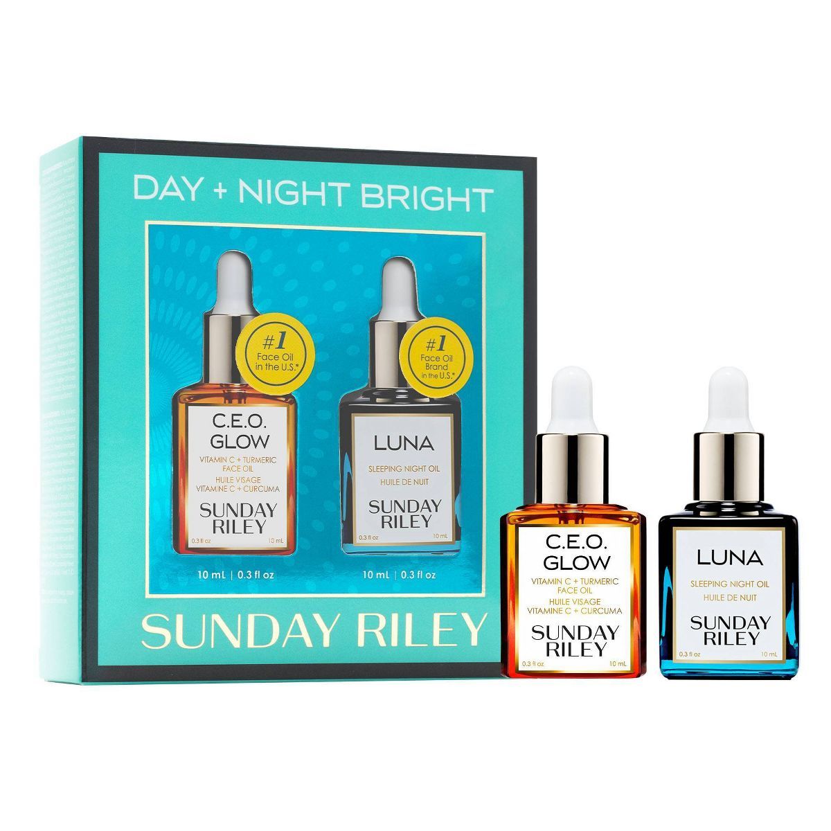 Sunday Riley Day + Night Bright Vitamin C + Retinol Oil Gift Set - 2oz - Ulta Beauty | Target