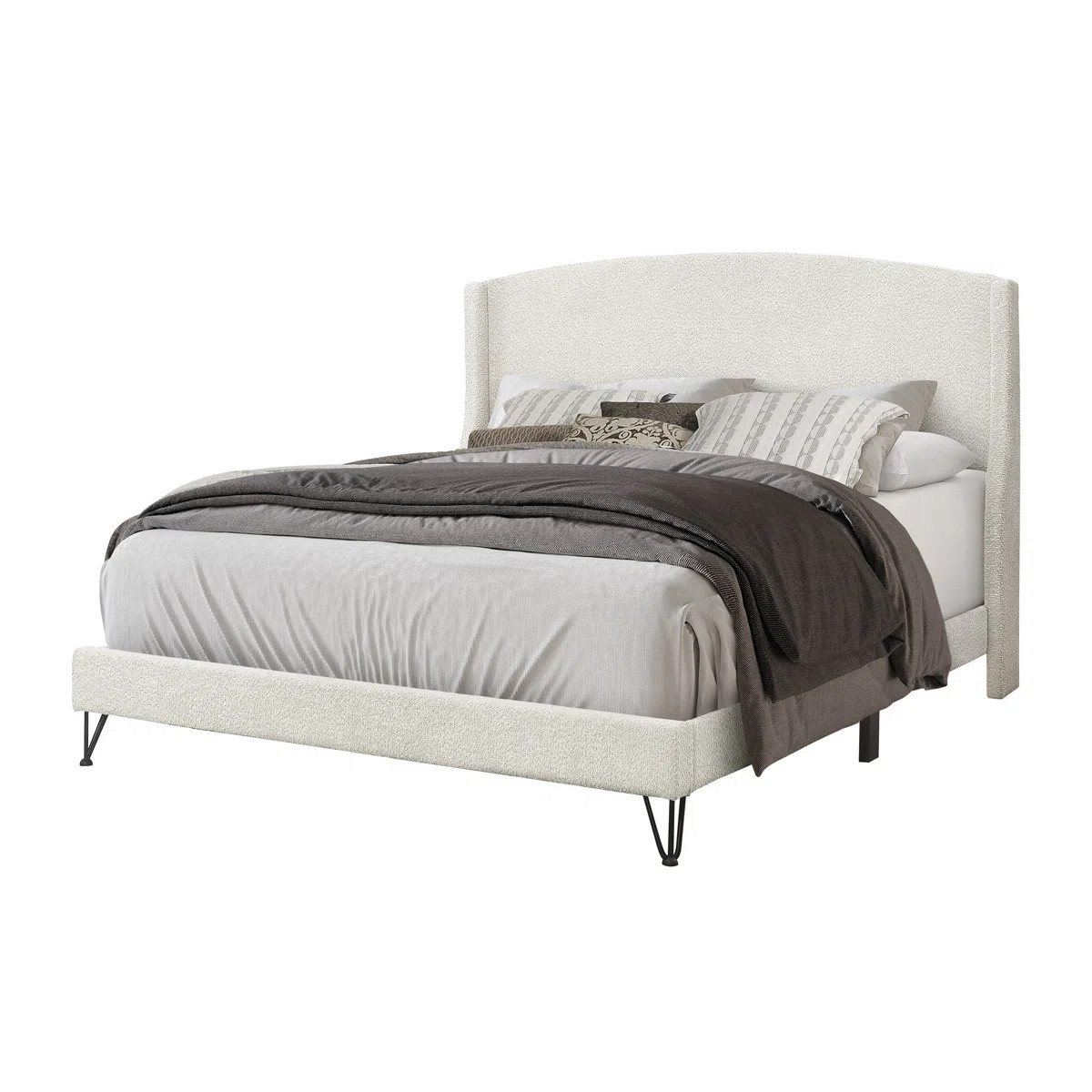 Lanton Upholstered Wingback Bed | Wayfair North America