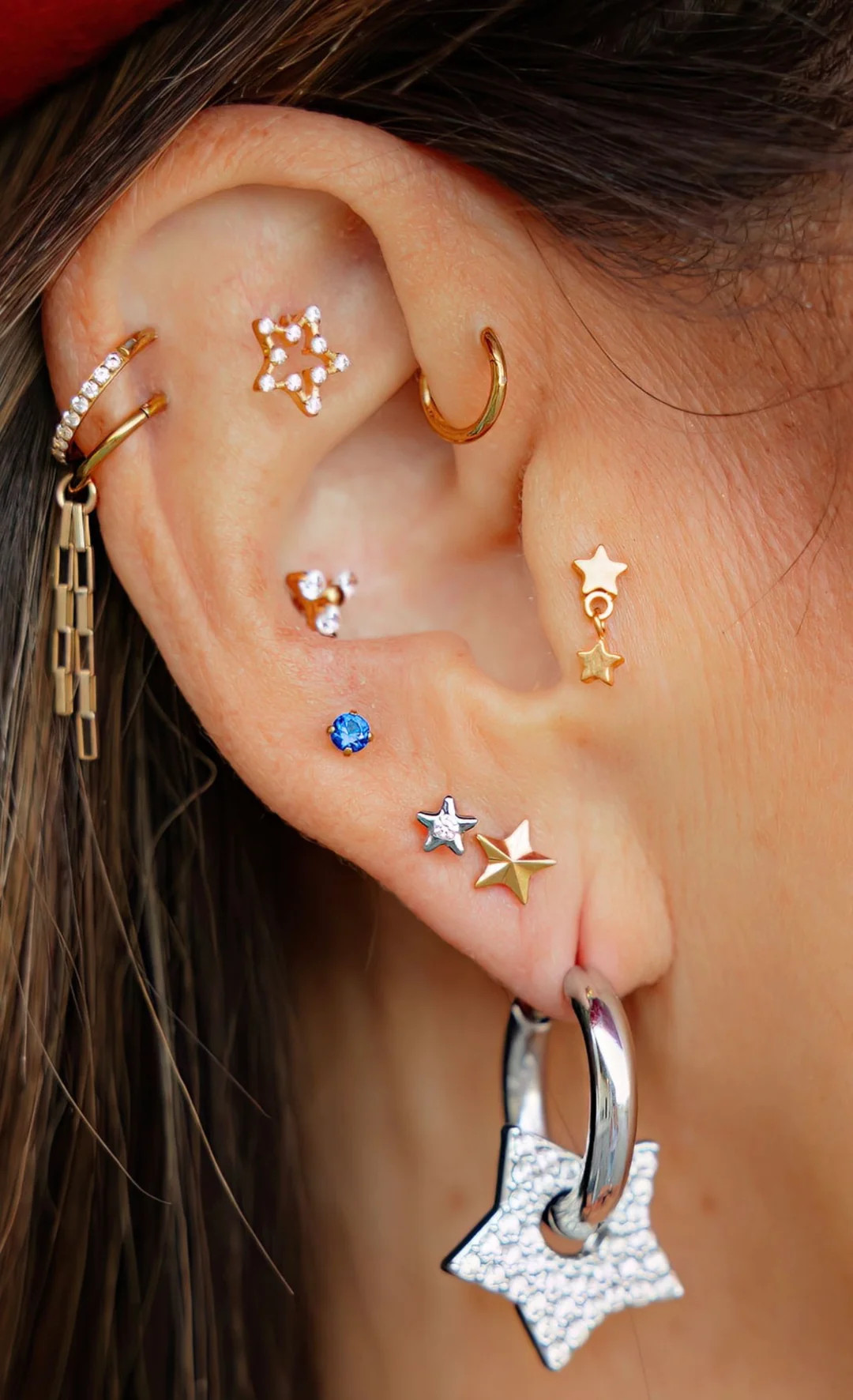 Ash & Shay Boxy Chain Helix Hoop | Pierced by Ash Design