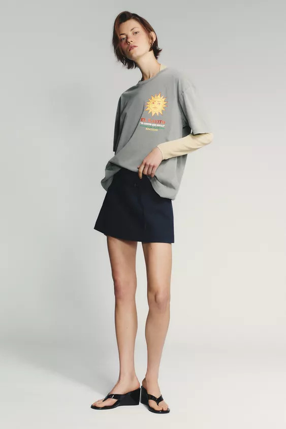 SKORT WITH BELT | Zara UK