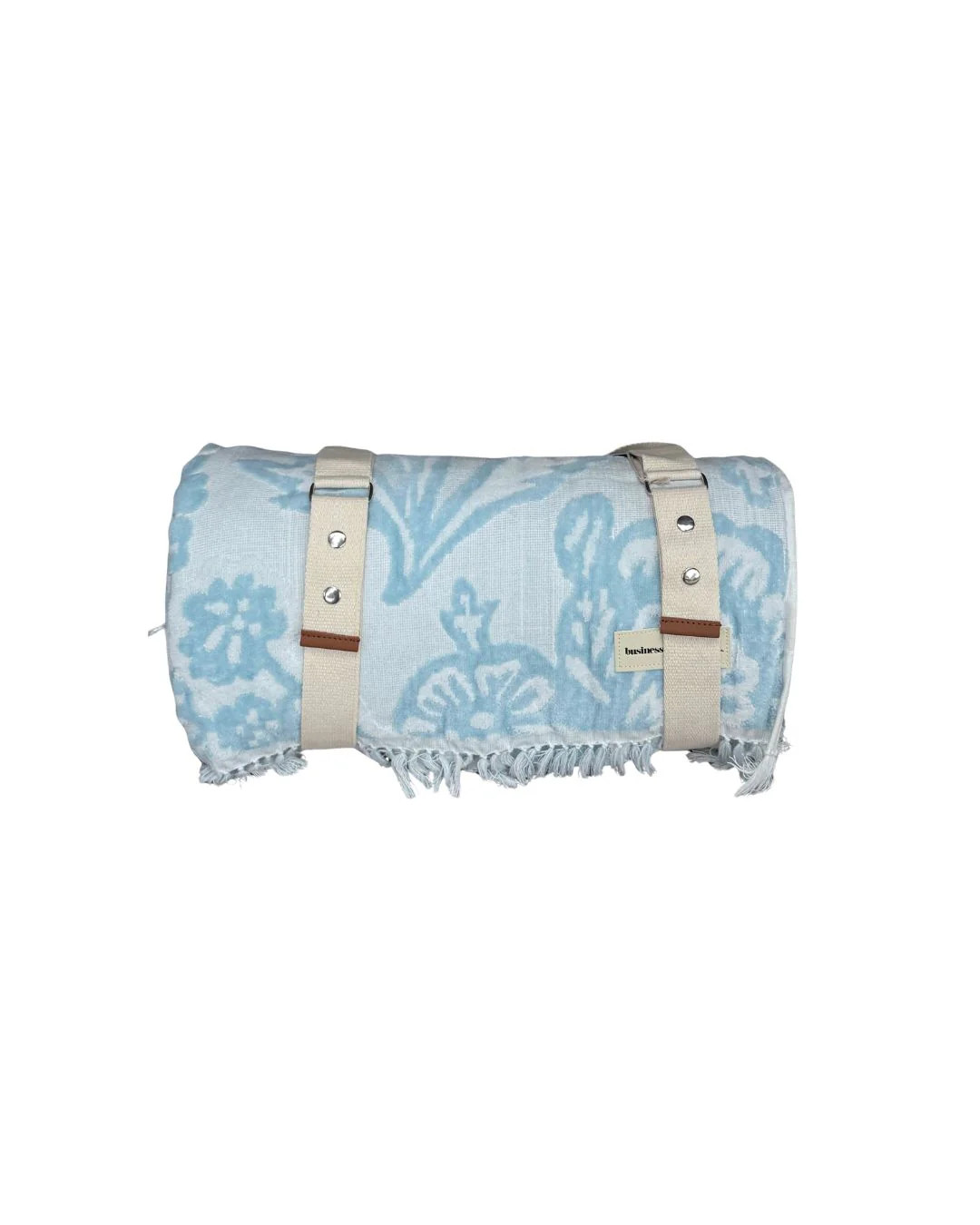 Bay Blue Floral Beach Blanket | Brooke & Lou | Brooke and Lou