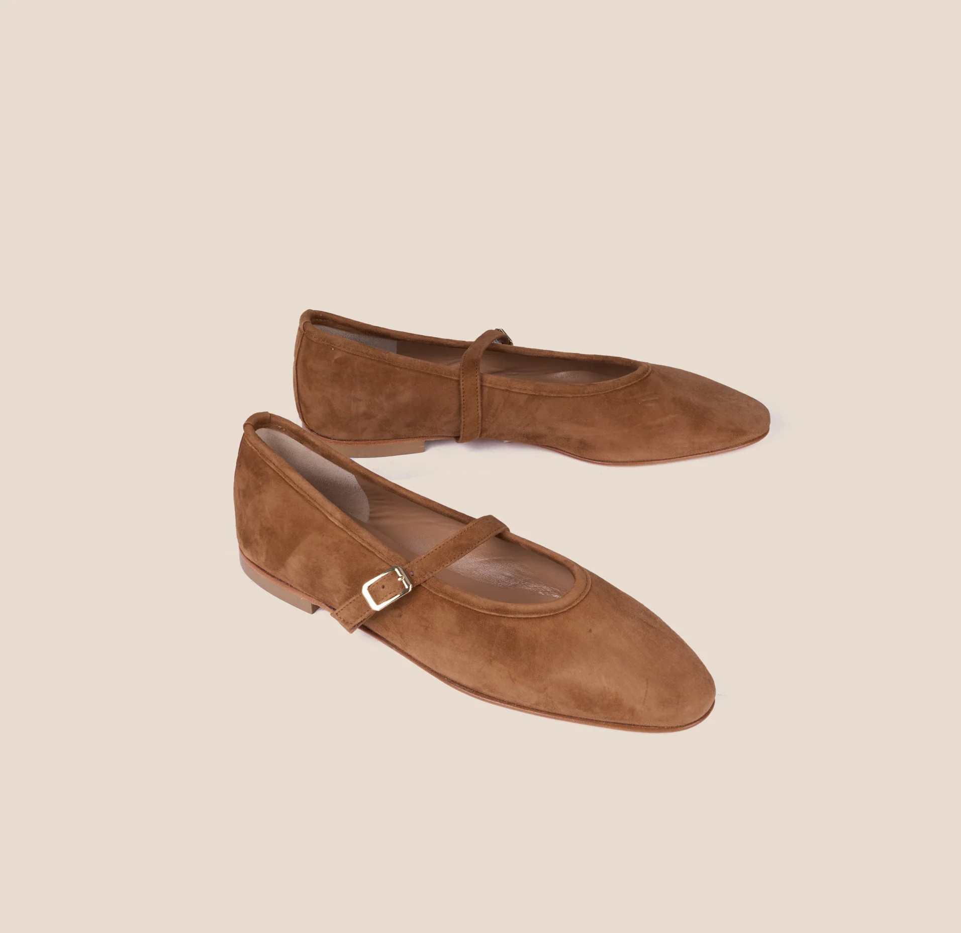 Como Italian Leather Ballet Flats in Gold Foil | A. Soliani | A.Soliani