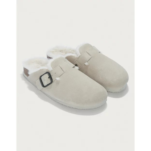 Suede Corkbed Mule Slipper | The White Company UK & ROW