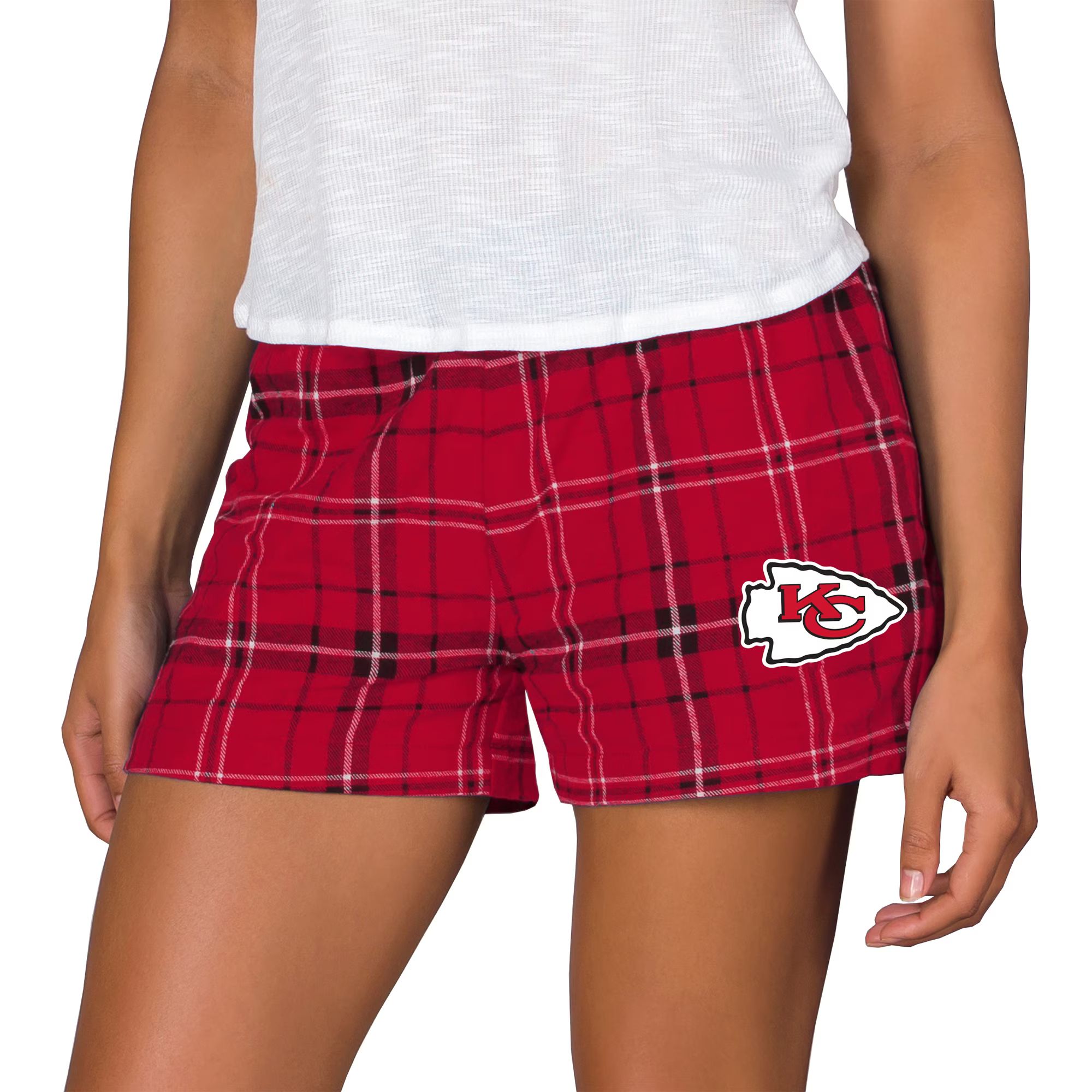 Women's Kansas City Chiefs Concepts Sport Red/Gold Ultimate Flannel Shorts | NFL Shop