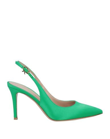 Gianvito Rossi Woman Pumps Green Size 7.5 Textile fibers | YOOX (US)