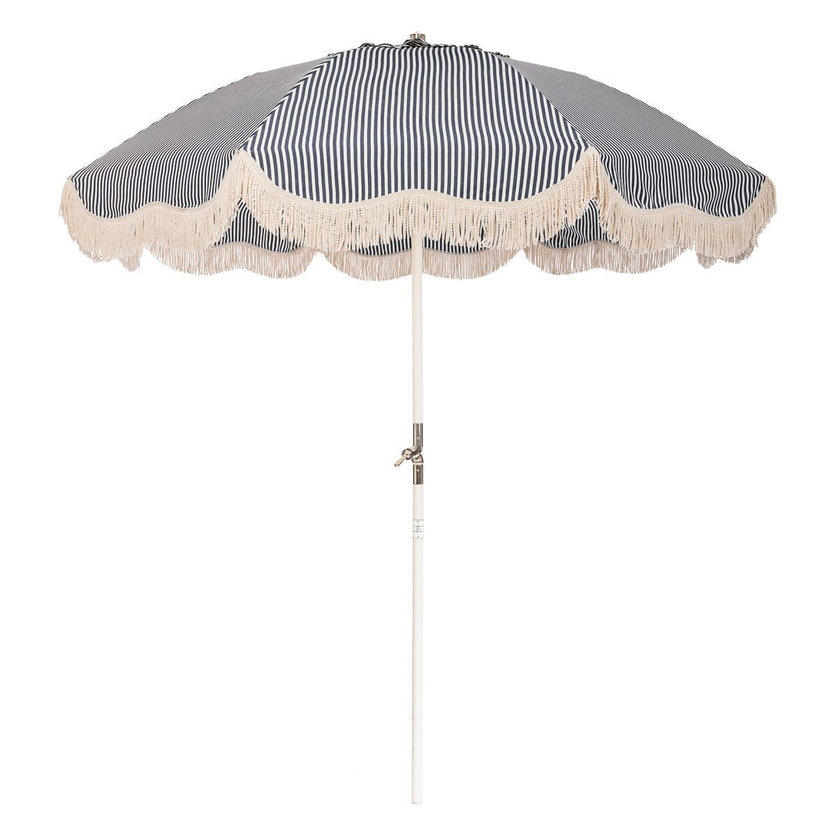The Club Pool Umbrella - Lauren's Navy Stripe | Business & Pleasure Co.