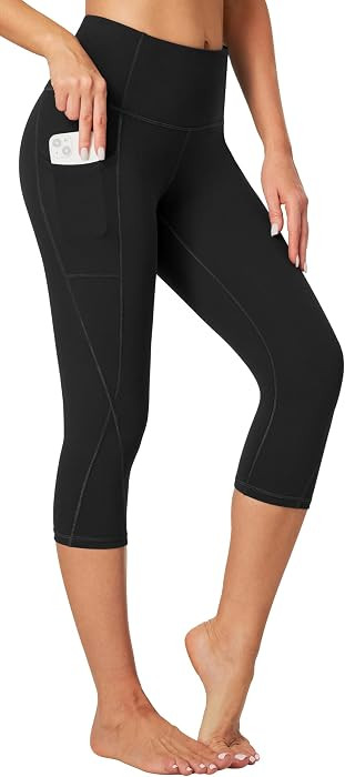 Heathyoga Capri Leggings for Women High Waisted Capri Leggings with Pockets for Women Tummy Contr... | Amazon (US)