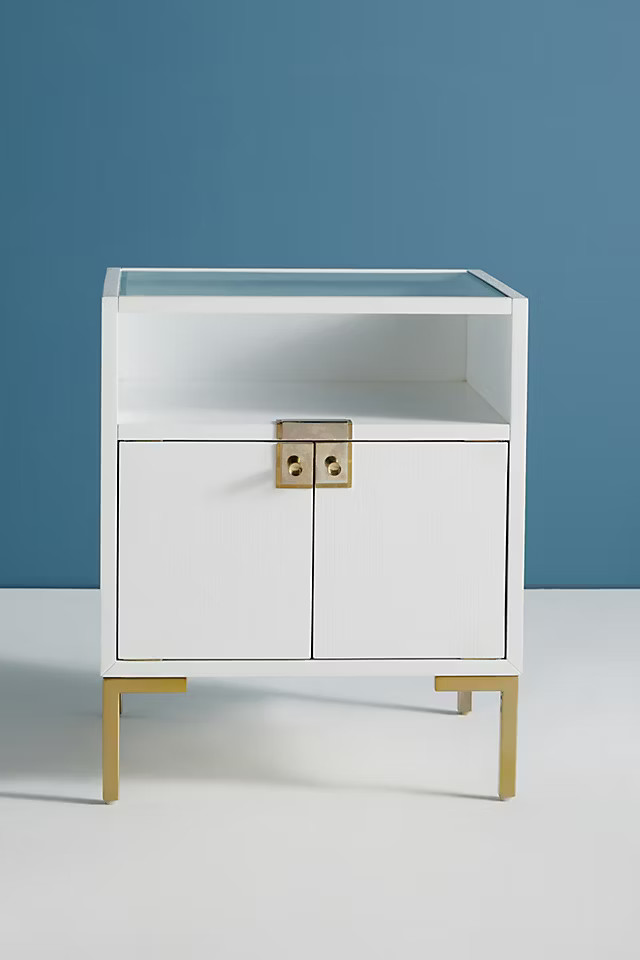 Ingram Glass Top Nightstand | Anthropologie (US)