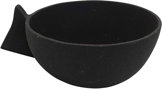 Bloomingville Decorative Textured Metal Handle, Black Bowl | Amazon (US)
