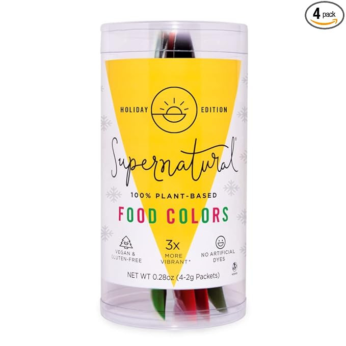 Red & Green Natural Holiday Food Coloring by Supernatural, Gluten-Free, Vegan, No Artificial Dyes... | Amazon (US)