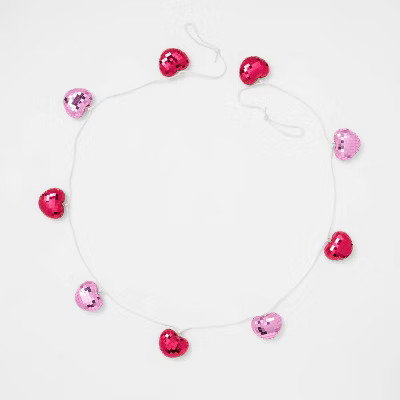 Valentine's Day Disco Heart Garland - Spritz™ | Target