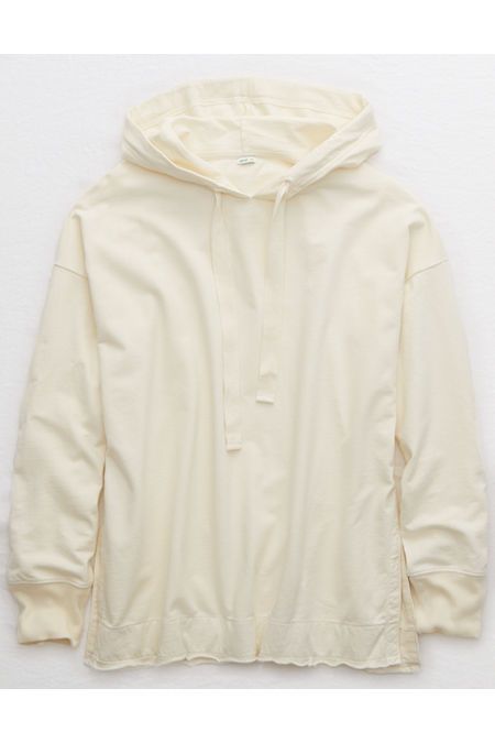Aerie Sunwashed Desert Hoodie Women's Empire Cream XXL | American Eagle Outfitters (US & CA)