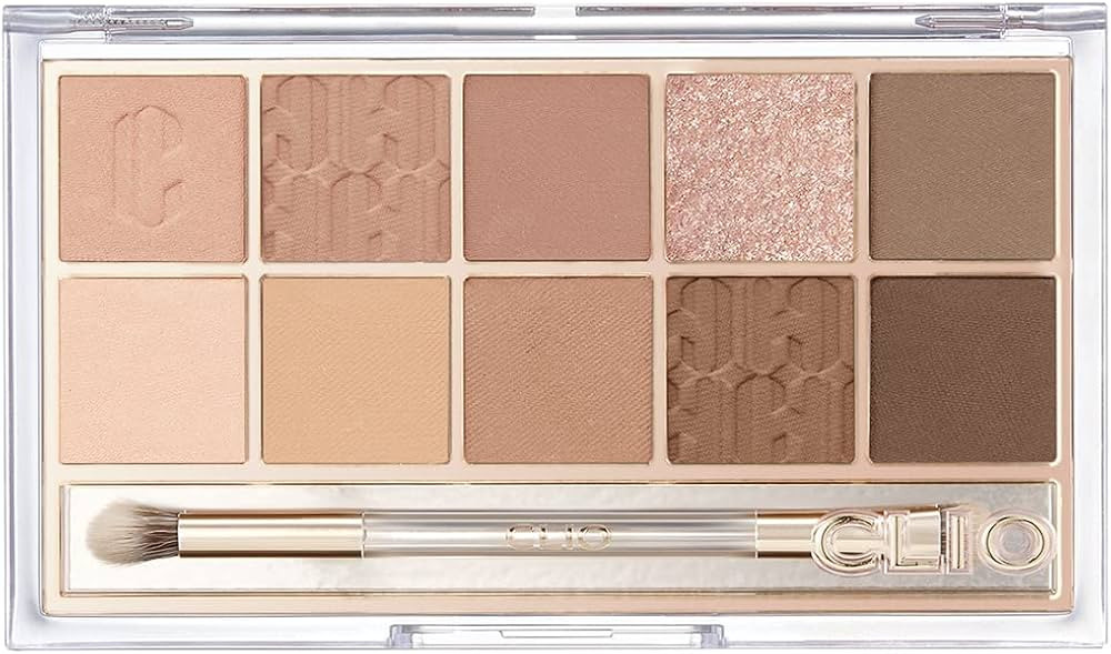 CLIO Pro Eye Shadow Palette, Matte, Shimmer, Glitter, Pearls, Highly Pigments, Long-Wearing (011 ... | Amazon (US)