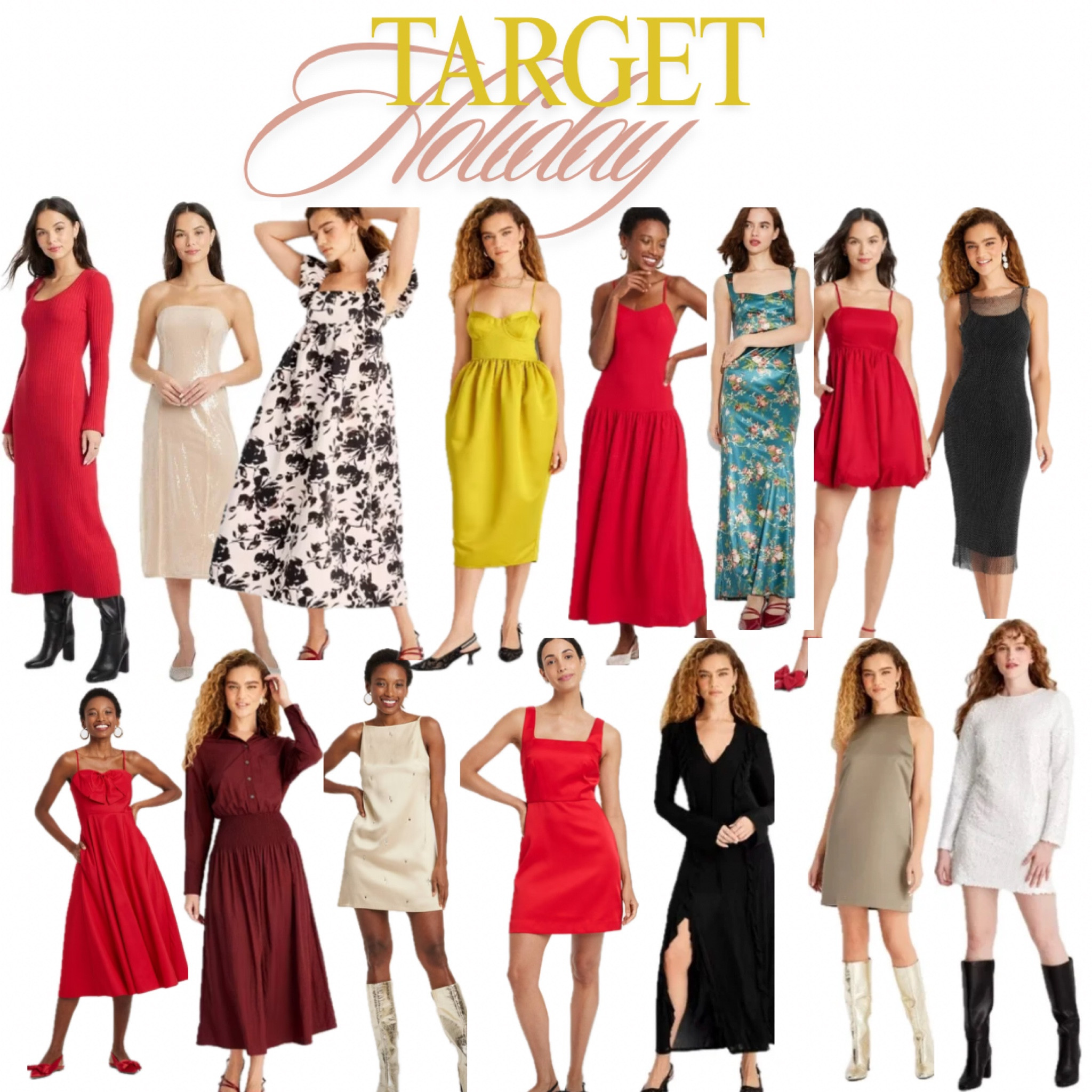 Target Holiday Dresses 🎯🎁
#targetholiday #holidaydresses #dresses 

#LTKHoliday #LTKSeasonal #LTKParties