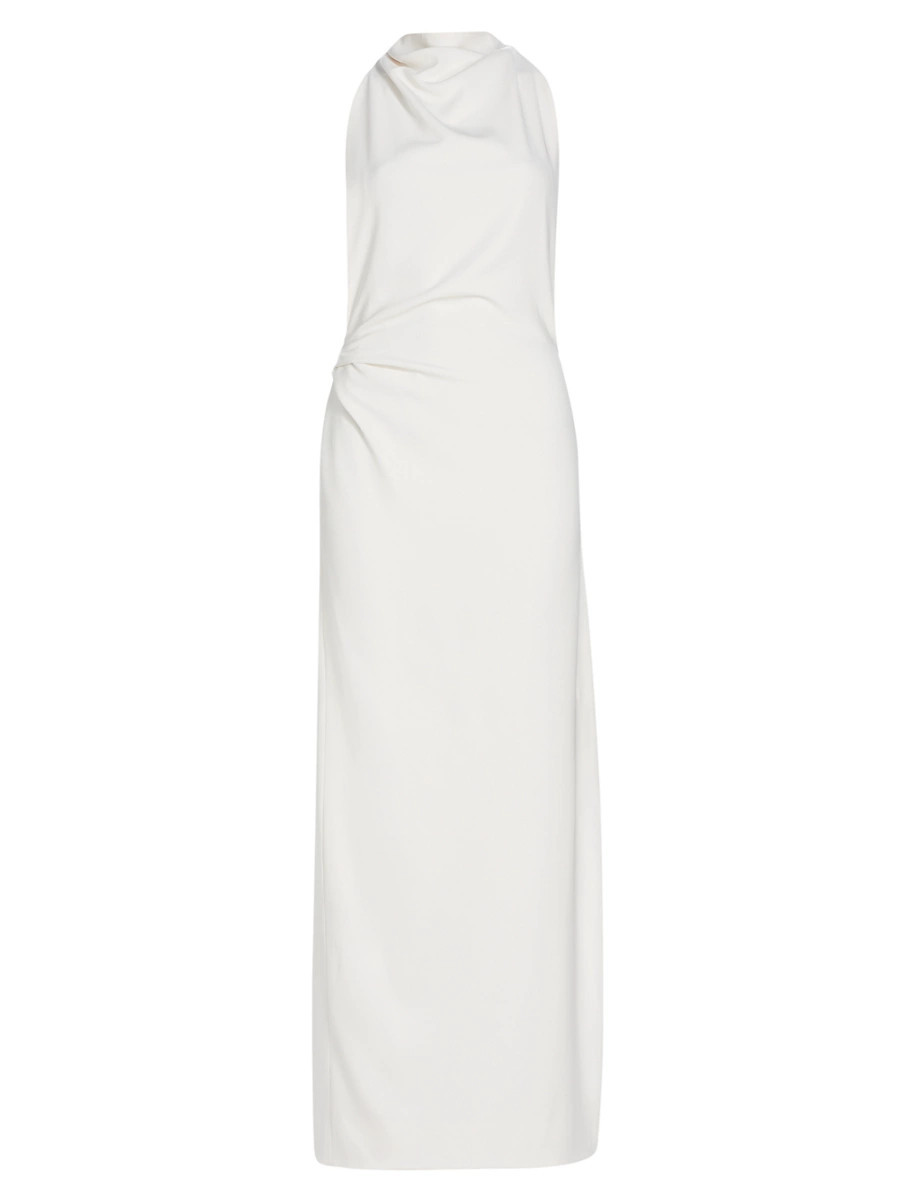 Women's Selena Twist Back Crepe Dress - White - Size 6 | Saks Fifth Avenue