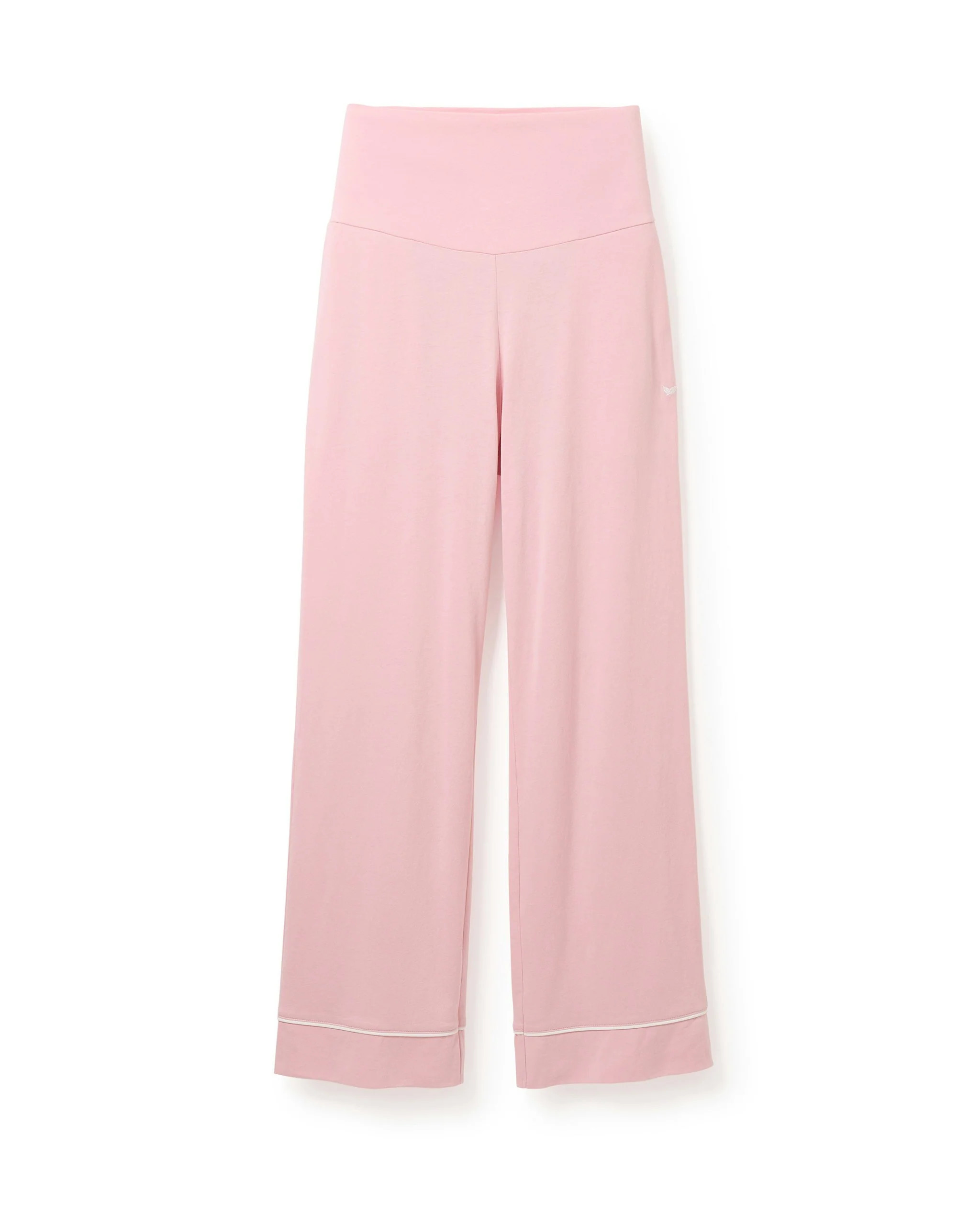 Women's Pima Maternity Pants in Pink | Petite Plume