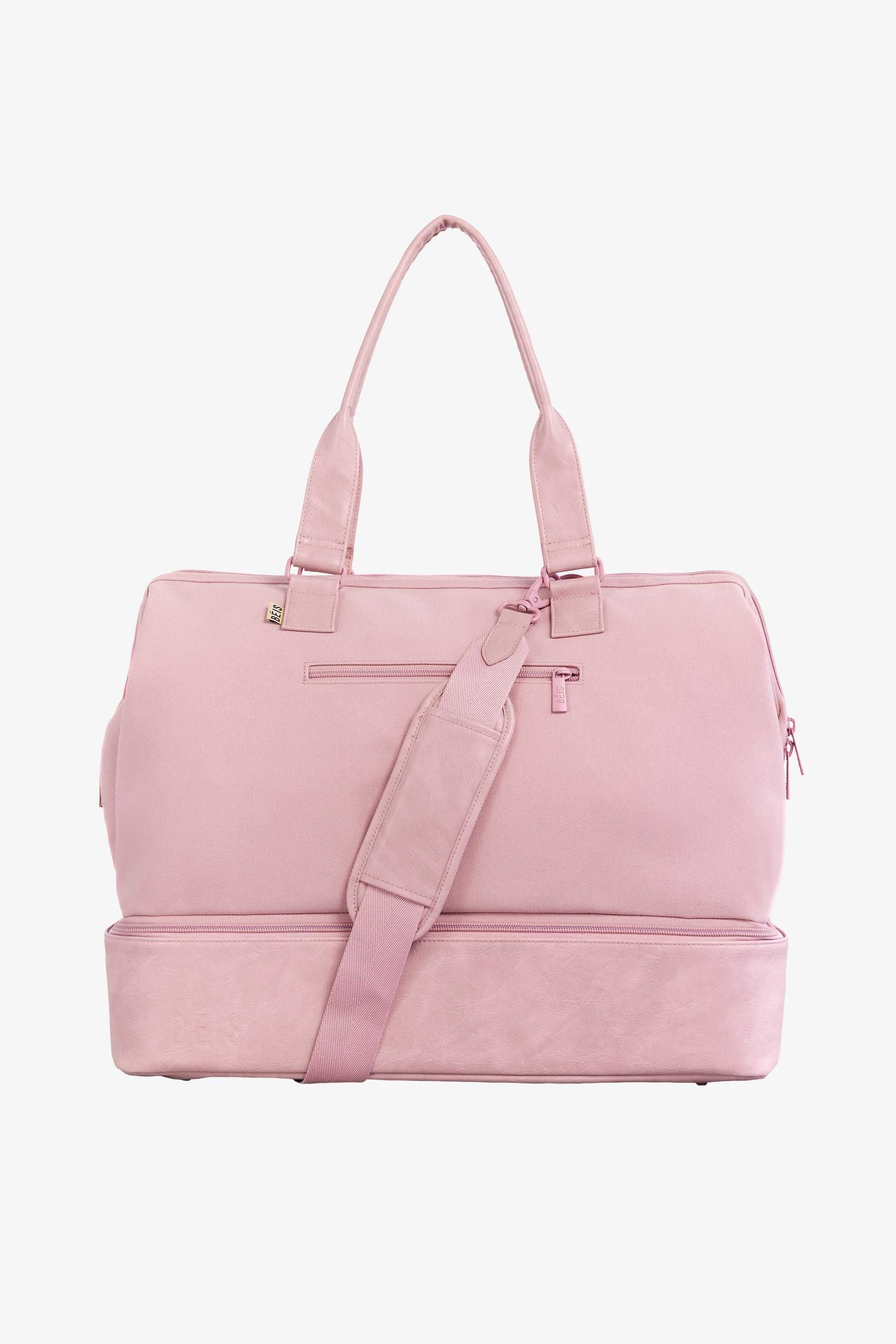 BÉIS 'The Weekender' in Atlas Pink - Weekender Travel Bag In Pink | BÉIS Travel