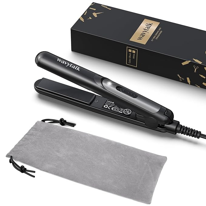 Wavytalk Mini Flat Iron 0.7 Inch Ceramic Mini Hair Straightener, Small Flat Irons for Short Hair,... | Amazon (US)