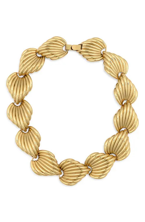 Julietta x Cassetto JC2 18K Gold Plate Collar Necklace at Nordstrom | Nordstrom