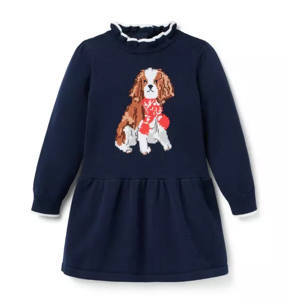 Gray Malin x Janie and Jack Dog Sweater Dress | Janie and Jack