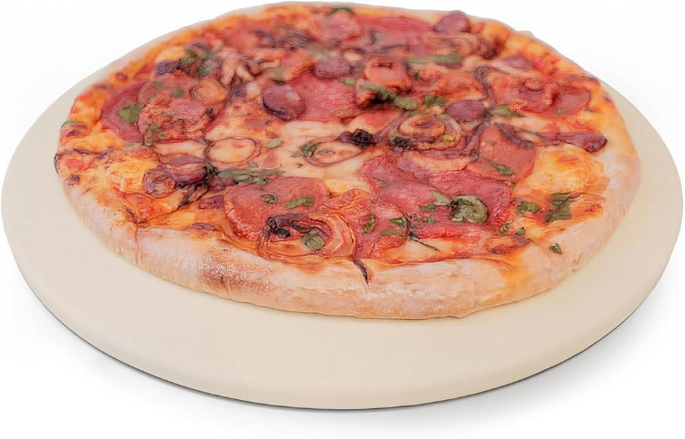 Pizza Stone for Oven, Stove & Outdoor Grilling - 14” inch Round Baking Stones - Durable Cordier... | Amazon (US)