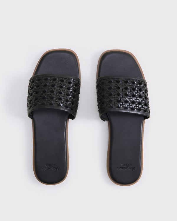Woven Slide Sandals | Abercrombie & Fitch (US)