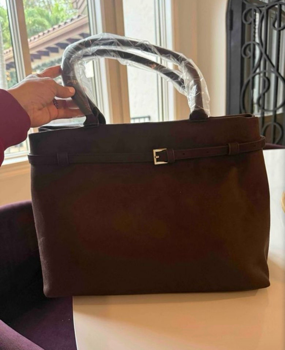 Suede hobo bag 

#LTKootd #LTKTravel #LTKgrwm