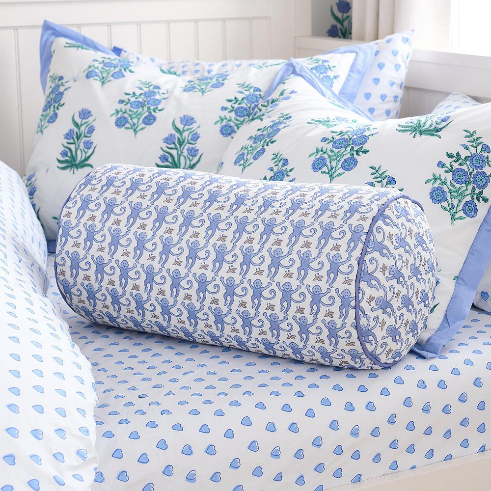 Roller Rabbit Monkey Bolster Pillow | Pottery Barn Teen
