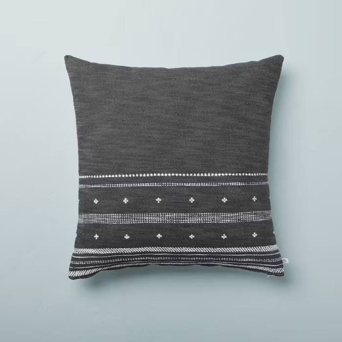 Dotted Stripe Throw Pillow with Zipper - Hearth & Hand™ with Magnolia | Target