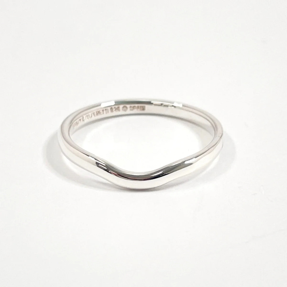 Tiffany & Co Silver 925 Curved Band Ring | Shop Simon
