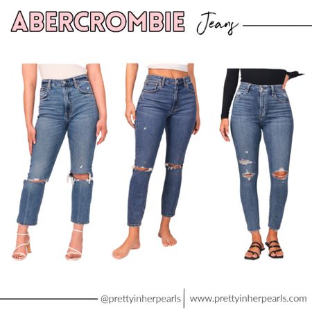 Abercrombie jeans friends are so good! They are made for petite ladies, tall ladies, and everyone in between. I love them because they are actually petite and don’t need alternating. Which is really nice to not have to add an extra $20 on top of each pair I buy. 
#ltkjeans #ltkpetite 

#LTKunder100 #LTKsalealert