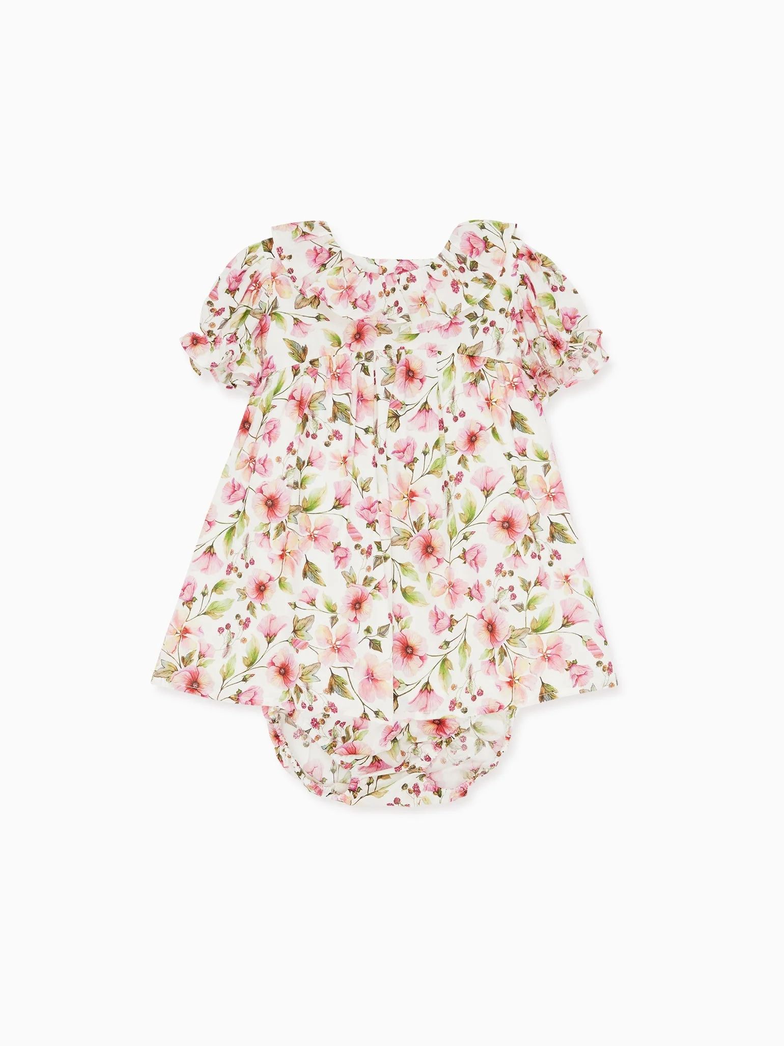 Pink Floral Leana Baby Girl Set | La Coqueta (US)