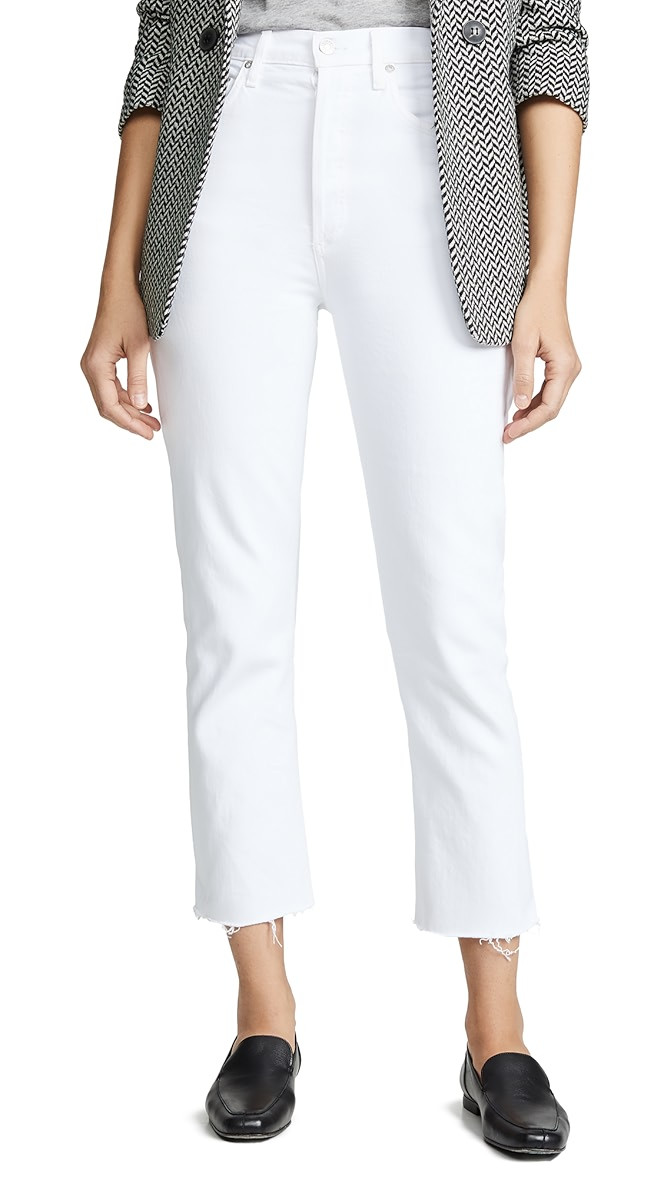 Hi Rise Straight Riley Crop Jeans | Shopbop